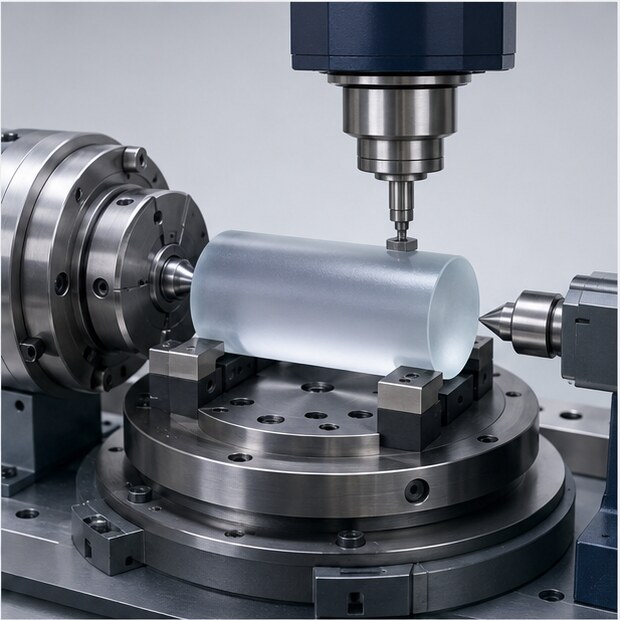 Optical blank being prepared to near-net shape