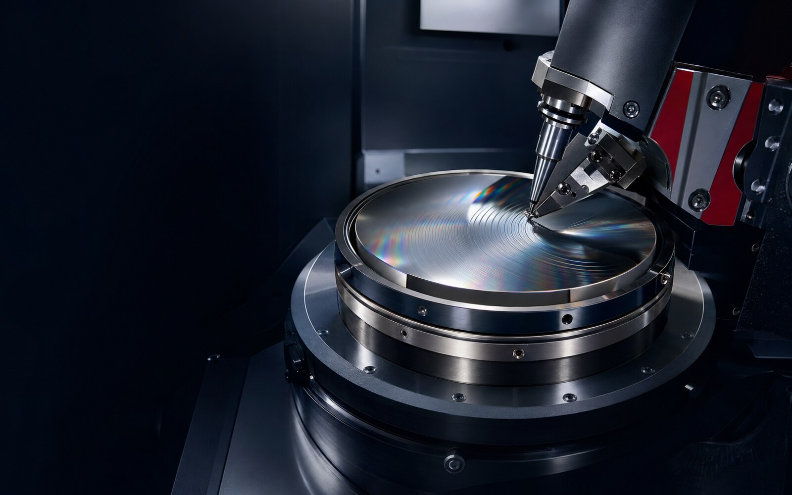 Single-point diamond turning of a precision optical component